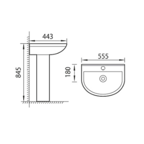 Messina Basin & Pedestal