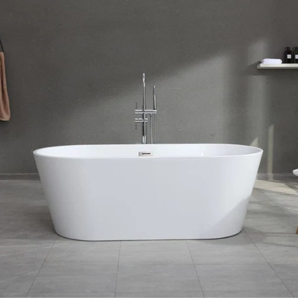 Florence Freestanding Acrylic Bath - White