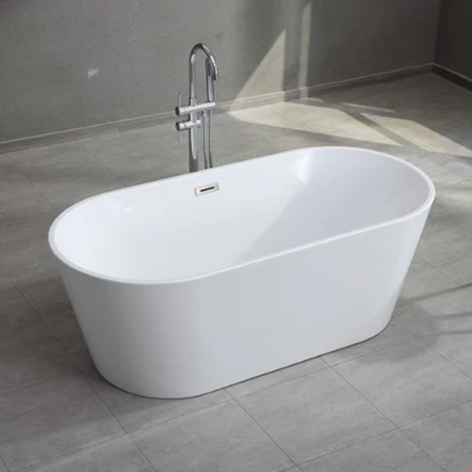 Florence Freestanding Acrylic Bath - White