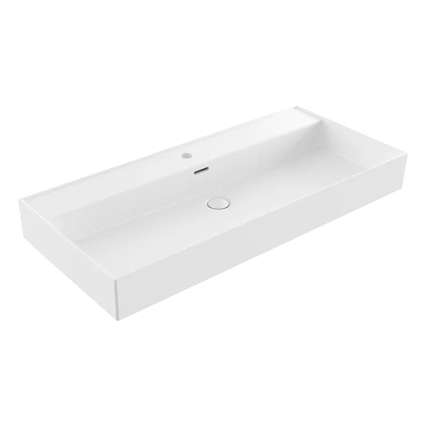 Venice 1000mm Basin 1 Tap Hole - White
