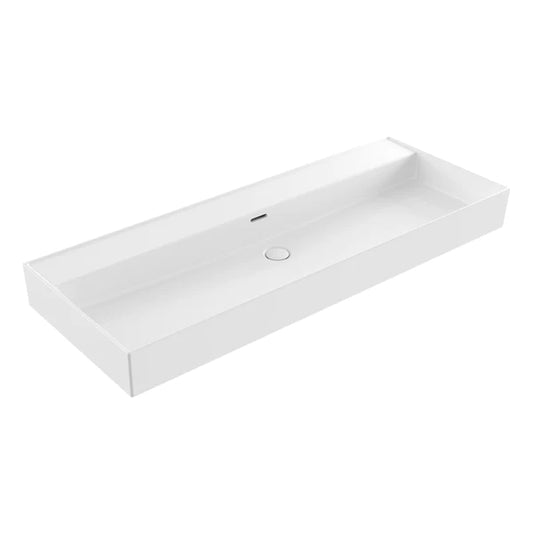 Venice 1200mm Basin No Tap Hole - White