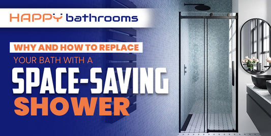Why and how to replace your bath with a space saving shower
