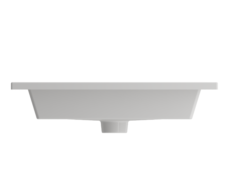 Bristol 600 No Tap Hole Wall Hung Basin - Gloss White