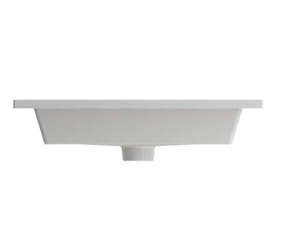 Bristol 600 No Tap Hole Wall Hung Basin - Gloss White