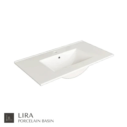 Milan 800mm Wall Hung Vanity Unit with Basin - Matt White