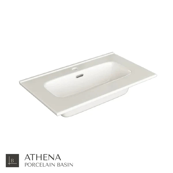 Milan 800mm Wall Hung Vanity Unit with Basin - Matt White